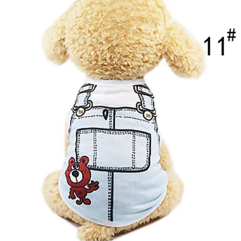 Petite Paws Cotton Tee: Small Dog Clothes for Indoors/Summer with Soft Fabric